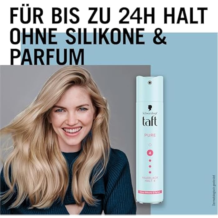 Taft Hair Lacquer Pure, Silicone-Free, Fragrance-Free, 250 ml - Image 5